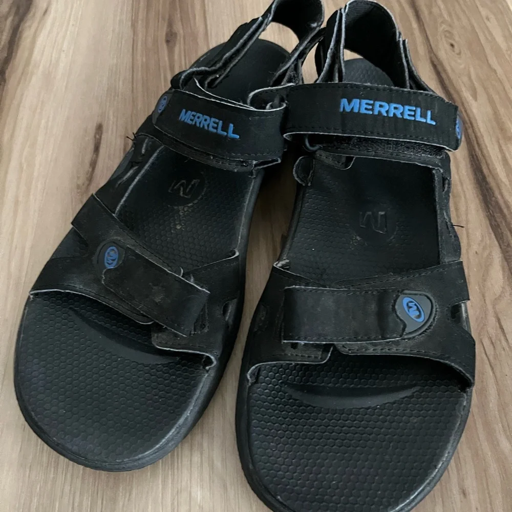 Merrell Cedrus Convert Black/Snorkel Blue Sport Mens Size 11 Strappy Sandals
